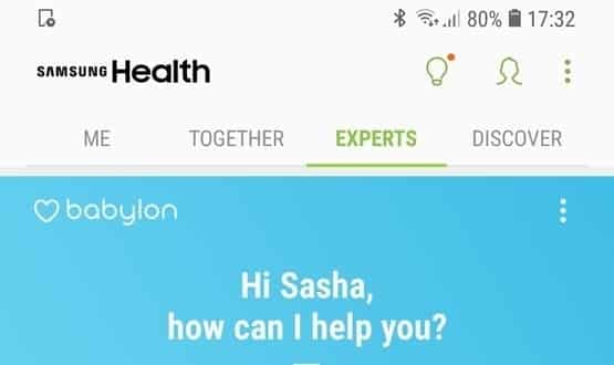 Babylon and Samsung Health buddy up for ‘Ask an Expert’ service