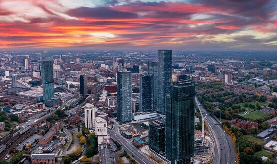 A view of the Manchester Skyline