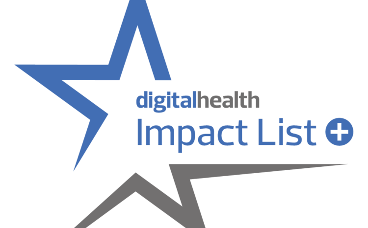 Digital health impact list logo with blue star